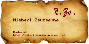 Nieberl Zsuzsanna névjegykártya